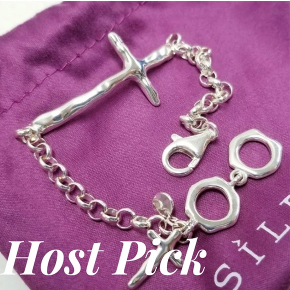 Silpada Cross ‘In Good Faith’ Sterling Silver bracelet BNIB - Picture 6 of 16